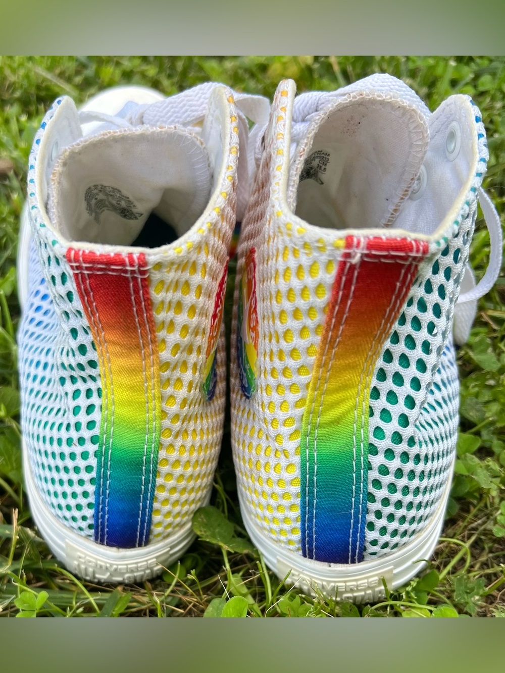 Converse Chuck Taylor All Star Pride Mesh High Top Shoes Size M 7/W 9 - Picture 4 of 14